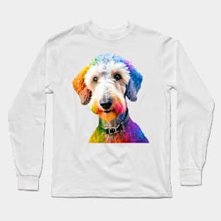 Pop-Art Bedlington Terrier Impressionism Long Sleeve T-Shirt